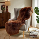 AMTOVO Faux Sheepskin Rug, Coffee Ultra Soft Fluffy Shag Area Rug, 2 x 6 ft Faux Fur Rug for Bedroom Sofa Throw Cushion Room Decor, Sheepskin by CozyNest Decor
