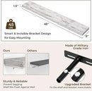 RICHFOCUS 48Inch Floating Shelves for Wall 2 Pack Shelves for Bedroom|Kitchen|Bathroom Wall Mounted Rustic Distressed Wood Floating Shelf with Invisible Brackets for Books|Storage|Decor, Rustic by CozyNest Decor