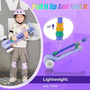 3-Wheel Light-Up Kids Scooter, 20 Different Light Patterns,Three Adjustable Heights,Lean to Steer, Balance Scooter for Ages 3-8 by TinyTreasures Baby Boutique