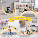 9-in-1 Climbing Triangle Set with Detachable Wooden Climbing Arch for Rocking Horse and Climbing, Indoor Triangle Jungle Playground Gym for Toddlers by TinyTreasures Baby Boutique
