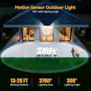 TECKNET 461 LED Solar Powered Outdoor Lights, 270° Angle & 3 Lighting Modes Motion Sensor Light Outdoor, Security Solar Lights Waterproof for Fence Front Door Yard Deck Garden Garage House - 6 Pack by GreenHaven Gardens