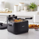 Amazon Basics 2.1-Qt (2.0L) Electric Deep Fryer with 8-Cup Oil Capacity, Timer, Adjustable Temperature, Easy Draining Basket, Viewing Window, 1500W, Black by CozyNest Decor