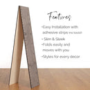 Growth Chart for Wall - Height Chart for Kids, Growth Chart for Kids, Measuring Board for Kids Height, Wooden Growth Chart for Wall, Height Measurement for Wall - Gray (63"x6.7") by TinyTreasures Baby Boutique