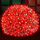 Led Christmas Net Lights Outdoor Christmas Decorations 120Led 6Ftx4Ft Connectable Waterptoof Mesh Net Lights for Trees Bushes Wedding Garden Outdoor Christmas Decorations (Red) by GreenHaven Gardens