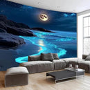 Nature Tapestry Forest Tree Sea Cave Wall Hanging, Stream Through Rainforest Landscape Wall Art Tapestry for Bedroom Living room (Blue Tears, 90"×70", Unframed) by CozyNest Decor