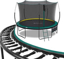 SkyBound 14 FT 12 FT 10FT 8FT 6FT Springless Trampoline for Kids and Adults - Recreational Trampolines with AntiRust Coating - Bungee Cords Outdoor Trampoline for Kids - No-Gap Design Zipper System by TinyTreasures Baby Boutique