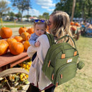 RUVALINO Diaper Bag Backpack-Expandable Baby Bag with up to 50% Capacity -Baby Essentials Bag with Changing Pad Insulated Bottle Holders & Pacifier Case, Waterproof, Army Green XL by TinyTreasures Baby Boutique