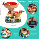 Solar Gnome Statues Figurine Lights - Garden Lighting Outdoor Decorations, Gnome Sleeping Under Mushroom, Yard Art Lawn Ornaments for Porch Patio Balcony - Gnome Gifts for Women Mom by CozyNest Decor