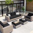 hyha Waterproof Couch Cushion Covers, Stretch Sofa Couch Seat Slipcover for Dog Washable, Non-Slip Waterproof Outdoor Cushion Covers for Patio Furniture Replacement (1 Piece for Large, Black) by CozyNest Decor