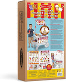Melissa & Doug Wooden Snacks and Sweets Food Cart - 40+ Play Food pcs, Reversible Awning by TinyTreasures Baby Boutique