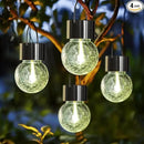 Hanging Solar Lights Outdoor,New Upgraded Moving Led Beads,Solar Powered Waterproof Lighting,4 Pack Hanging Globe Solar Lights for Garden Yard Patio Fence Christmas Decoration (Warm White) by GreenHaven Gardens
