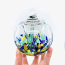Luke Adams Handmade Glass Gazing Balls for Garden on Clearance – Hand Blown Glass Gazing Ball for Yard Décor – Decorative Garden Globe (Sea Sky Violet) by CozyNest Decor