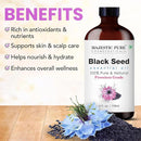 Majestic Pure Black Seed Essential Oil with Glass Dropper - Huge 4 Fl Oz - 100% Pure and Natural Black Pepper Oil - Premium Grade Essential Oils for Diffuser, Aromatherapy, Soap and Candle Making by CozyNest Decor
