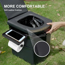 Upgrade XL Portable Toilet for Adults, Extra Large Portable Travel Floding Toilet, Camping Tall Toilets with Lid for Adults and Kids Compact Potty for Car,Hiking,Beach and Camping by TinyTreasures Baby Boutique