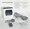 Hermitlux Countertop Dishwasher, 5 Washing Programs Portable Dishwasher With 5-Liter Built-in Water Tank For Glass Door by TinyTreasures Baby Boutique