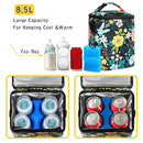 Breastmilk Cooler Bag with Ice Pack Fits Up to 9oz Bottles - Insulated Baby Bottle Cooler with Strap - Nursing Mom & Daycare Travel by TinyTreasures Baby Boutique