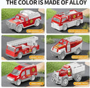 Toddler Boys Toys for 3-5 Years Old, Fire Truck Vehicle Set with Play Mat and Die-Cast Toy Car, Transport Carrier Truck for Kids 3-5, Birthday Gifts Toys for 3-8+ Year Old Boys by TinyTreasures Baby Boutique