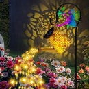 Solar Lights Garden Decorative, Solar Watering Can with Cascading Lights, Waterproof Metal Lantern with Fairy Shepherd Hook, Outdoor Decor for Yard, Patio, Lawn, and Pathway, Gardening Gifts for Mom by GreenHaven Gardens