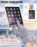 Geyoga 2 Pairs Women's Winter Touch Screen Gloves Soft Warm Fleece Lined Knit Elastic Cuff Winter Texting Gloves by TinyTreasures Baby Boutique