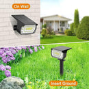 LANSOW Solar Spot Lights Outdoor, [4 Pack/57 LED] 2-in-1 Solar Landscape Spotlights, 3 Modes IP65 Waterproof Dusk to Dawn Solar Powered Flood Wall Lights for Outside Yard Garden Pathway(Cool White) by CozyNest Decor