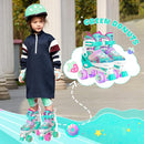 PAPAISON Adjustable Roller Skates for Girls Illuminating Wheels, Kids Toddler Rollerskates Ages 4-6 5-8 8-12 by TinyTreasures Baby Boutique