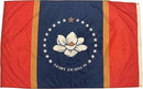 FlagSource Mississippi Nylon State Flag, Made in the USA, 4x6' by GreenHaven Gardens