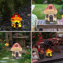 Attivolife Mushroom Fairy House Solar Light, Outdoor Home Garden Resin Statue Flickering LED Lamp, Lawn Porch Patio Yard Backyard Plant Decoration, Unique Gift for Women Mom Housewarming Birthday by GreenHaven Gardens