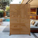 Outdoor Privacy Screen,72" H×47" W Metal Privacy Screen, Freestanding Privacy Fence Panels for Patio by GreenHaven Gardens