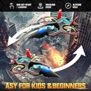 BEZGAR Brushless RC Plane with Camera | 2.4GHZ Remote Control Airplane, 6-axis Gyro Drones for Kids, RC Helicopter, 360°Flip Jet Fighter for Beginners with LED Navigation Lights by TinyTreasures Baby Boutique