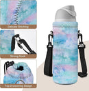 RICHEN Neoprene Water Bottle Carrier Bag with Adjustable Shoulder Strap,Insulated Water Bottle Cover for Stainless Steel/Glass/Plastic Bottles by TinyTreasures Baby Boutique