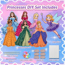 JRD&BS WINL Poke in Fun Art Kit for Kids Toys Age 3-12 Year Old 3D Creative Princesses for Girls Birthday Gifts for 3 4 5 6 7 8 9…… Year Old Boy DIY Craft Art Kit for Teens Beginner Kids by TinyTreasures Baby Boutique