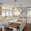 Alabaster Pendant Light Kitchen Island, H-9.5in Brass Pendant Light Fixtures with Natural Marble Shade, Adjustable Ceiling Pendant for Dining Room, Living Room, Bedroom & Bathroom by CozyNest Decor