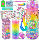 EDSPORTSHOUSE Decorate Your Own Water Bottle Kits for Girls Age 4-6-8-10,Unicorn Painting Crafts,Fun Arts and Crafts Gifts Toys for Girls Birthday Christmas(Unicorn) by TinyTreasures Baby Boutique
