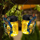 2 Pack Frog Solar Lantern,Jar Solar Lanterns Outdoor Waterproof Frog Hanging Solar Lantern,Outdoor Solar Lanterns with String Light for Garden Table Decor by GreenHaven Gardens