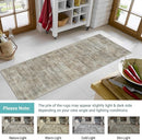 Runner Rug 2'6''x8' Kitchen Runner Rug: Modern Abstract Washable Area Rug with Non-Slip Backing, Thin Long Carpet Runner for Hallway, Bedroom, Laundry Room-Brown by TinyTreasures Baby Boutique
