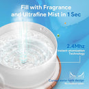 ASAKUKI Essential Oil Diffuser 500ml, Ultrasonic Aromatherapy Humidifier with Remote Control, 7 LED Colors, Timer & Auto-Off, Large Room Diffuser by TinyTreasures Baby Boutique