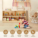 wingyz Wooden Storage Cabinet, 5-Section Montessori Bookshelf, Kids Toy Storage Organizer Book Shelf for Kids Rooms, Classroom, Playroom, Nursery, Preschool Book Shelves by CozyNest Decor