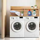 Royxen 2-Tier Washer Dryer Countertop,19.5" H Wood Washer Dryer Topper with Storage Shelf,Laundry Countertop Over Washer and Dryer, Universal Fit for Laundry Room Organization (Oak, 54" W X 27.5" D) by CozyNest Decor