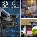 Solar Motion Lights Outdoor IP67 Waterproof Security Flood Lights 1800LM 3600mAh for Garage, Driveway, Path, Patio, Front Door, Landscape 4 Pack by GreenHaven Gardens