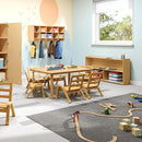 Angeles Value Line Preschool 2-Shelf Storage, Classroom Organization, Cubbies for Daycare, Assembly Required, 48" L x 12" W x 27" H by TinyTreasures Baby Boutique