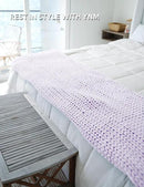 YnM Chunky Throw Blanket, Medium-Weight, Hand Knitted, Skin Friendly, Ventilated and Breathable, Machine Washable, Home Décor Piece for Couch, Sofa and Bed (Iris Lavender, 80x87 Inch) by CozyNest Decor