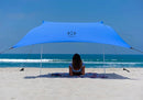Neso Tents Beach Tent with Sand Anchor, Portable Canopy Sunshade - 7' x 7' - Patented Reinforced Corners(Periwinkle Blue) by TinyTreasures Baby Boutique