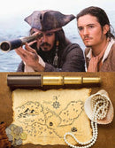 Retro Pirate Telescope Zoomable 25x30 Pocket Monocular Portable Collapsible BAK-4 Lens Captain Jack's Spyglass Handheld Telescope Vintage Telescope for Kids by TinyTreasures Baby Boutique