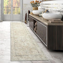 LIVEBOX Washable 2.5x8 Runner Rugs for Entryway Bathroom, Boho Kitchen Floor Mats Long Rug Runners for Hallways Non Slip, Farmhouse Low-Pile Carpet Runners for Laundry Room, Tan by TinyTreasures Baby Boutique