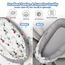 Baby Lounger - Breathable & Soft Baby Nest, Portable and Lightweight Tummy Time Lounger for Home and Travel, Ideal Newborn Babies Essentials Baby Shower Gifts by TinyTreasures Baby Boutique