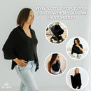 Breathable Nursing Cover Poncho – Stylish Multi-Use Breastfeeding Scarf, Car Seat Cover & Baby Blanket for Modern Moms by TinyTreasures Baby Boutique