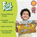 Skillmatics Foil Fun - Animals Mega Pack, No Mess Art for Kids, Craft Kits & Supplies, DIY Creative Activity, Travel Toys, Gifts for Boys & Girls Ages 4, 5, 6, 7, 8, 9, Travel Toys by TinyTreasures Baby Boutique
