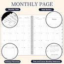 2026 Planner - 9” × 11”, 2026 Weekly and Monthly Planner, from JAN. 2026 to DEC. 2026, Inner Pocket, Premium Paper, Twin-wire Binding, Make Your Life Productive - Black by TinyTreasures Baby Boutique