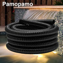 1 Inch Pond Tubing, 1" ID Corrugated Water Pipe, 20 Feet Length Flexible PVC Hose Pipe with Pipe Fittings, Aquarium, Pond Waterfall, Garden Pond Pump Drainage Tube Black by GreenHaven Gardens