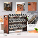 Spice Rack Organizer for Cabinet, Spice Organizer with 24 Empty Spice Jars, 180 Spice Labels, Wooden Spice Jar Organizer, Seasoning Organizer for Cabinet Kitchen, Pantry, Countertop or Wall Mount by CozyNest Decor